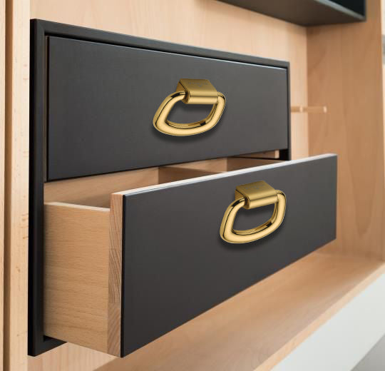 Relo 110 Gold Folding Knob For Drawers & Cupboards