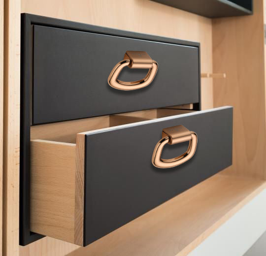 Relo 110 Rosegold Folding Knob For Drawers & Cupboards