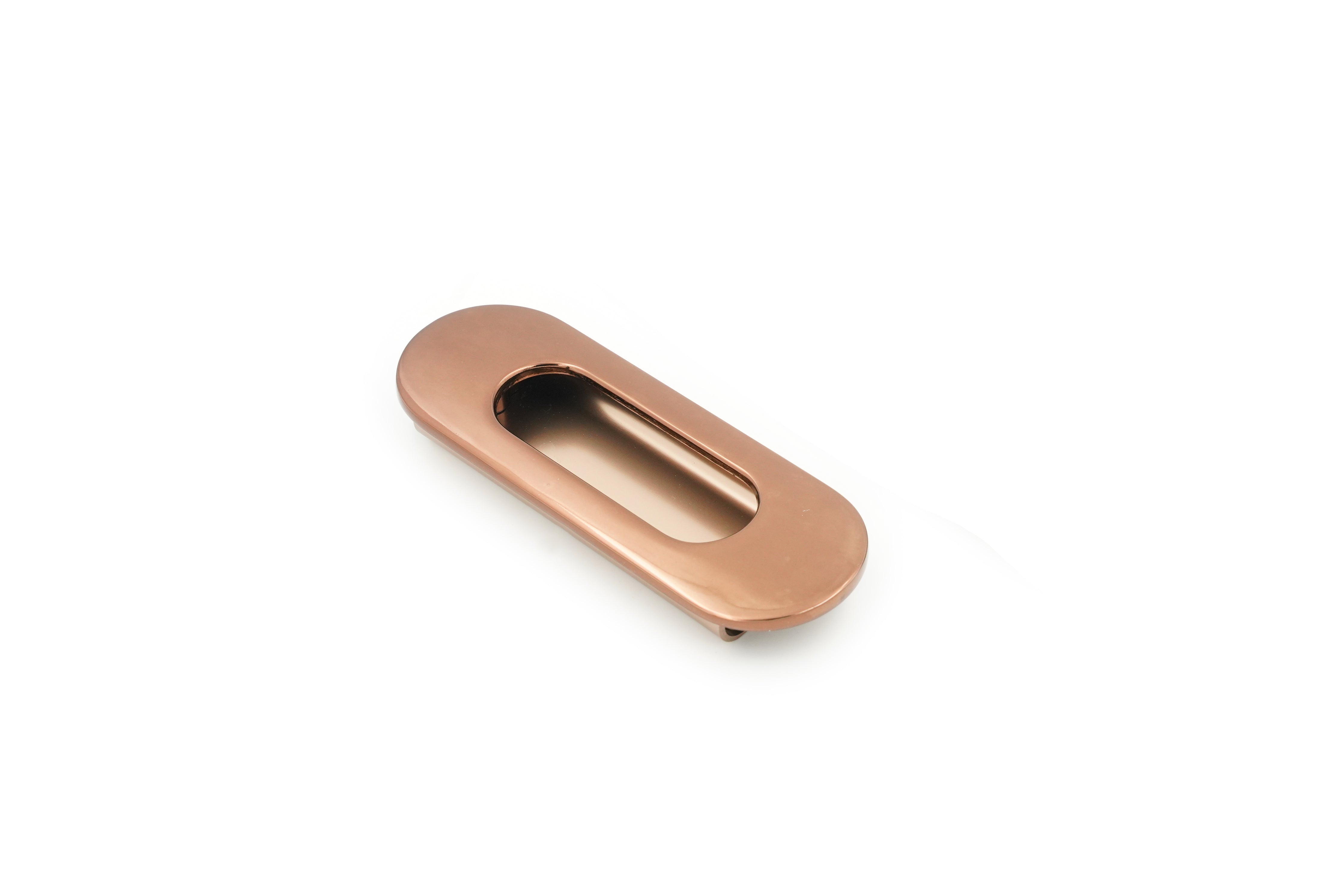 Relo Oval 01 RoseGold Concealed Sliding Door Handle